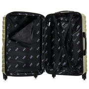 InUSA AURUM 28 Hardside Lightweight Checked Luggage with Spinner Wheels, Handle and Trolley, Green