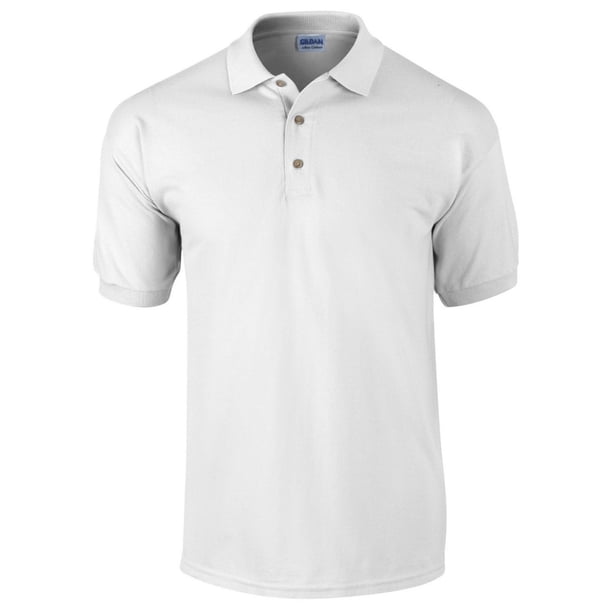 Gildan - Polo de manga corta para hombre/Caballero Modelo Pique - 100% algodón de primera (Gris ceniza)