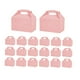 thumbnail image 3 of 20 piezas de cajas de pasteles de papel, portador de magdalenas, magdalenas, caja de postre, cajas de para graduación, bodas al aire libre, Rosa, 3 of 8