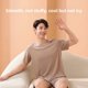 thumbnail image 3 of Parejas de seda de hielo sensación fresca verano fino corto manga pantalones largos ropa de dormir conjunto de ropa de hogar para hombres y mujeres, 3 of 5
