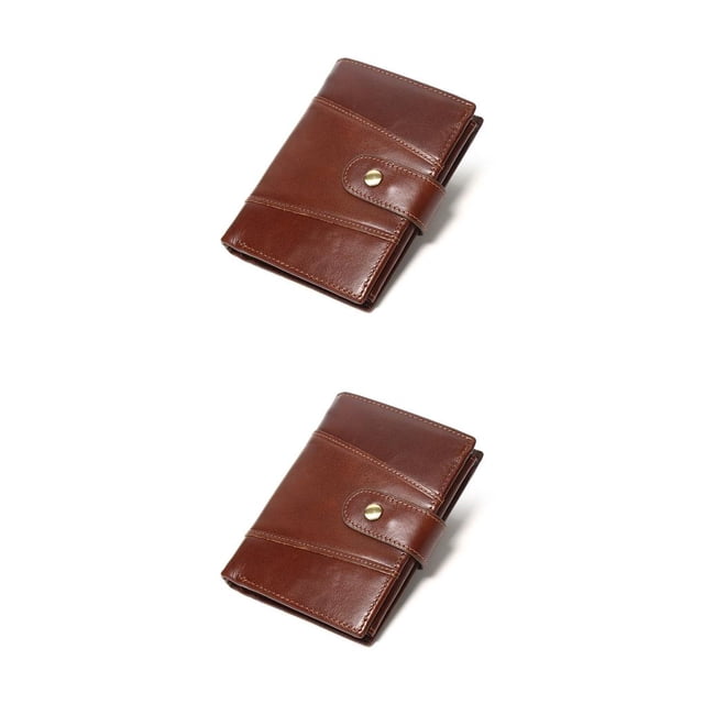 Qarigey Monedero Cartera de cuero de moda Tarjetero Bolsa de dinero en efectivo Cartera de licencia de conducir de múltiples capas Accesorio Type2 NO2