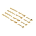 thumbnail image 1 of Vajilla para casa de muñecas, 5 paquetes de cuchillos en miniatura, alimentos en miniatura, suministros de cocina, cuchillos en miniatura, tenedores, cucharas, confiables y duraderos, 1 of 9