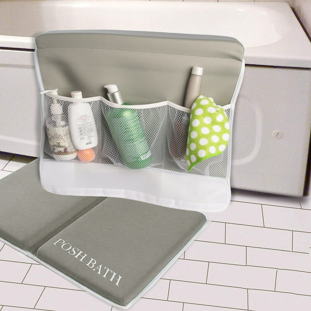 Posh Bath (2 Piece) Foam Bath Kneeler And Elbow Rest Bathtub Kneeling