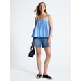 thumbnail image 3 of Free Assembly Women's Cotton Pintuck Sleeveless Top, Sizes XS-XXL, 3 of 6