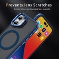 thumbnail image 4 of XG-Tech For Apple iPhone 16 Plus (6.7) Shockproof Heavy Duty Case With Built In Camera Stand Kickstand Magnetic Cover Compatible With MagSafe Matt Black & Transparent Clear Slim Cover, 4 of 9