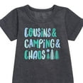 thumbnail image 2 of Instant Message - Cousins & Camping & Chaos - Toddler & Youth Girls Fleece Dress, 2 of 5