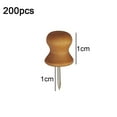 thumbnail image 2 of Dark Wooden Push Pins, Wood Thumb Tacks for Cork Boards Map Photos Calendar with Box, Cap Shaped, 2 of 6