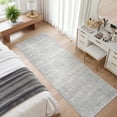 thumbnail image 3 of Roxstand Washable Runner Rug 2x6, Lightweight Striped Non Slip Hallway Runners, Stain Resistant Kitchen Runner Rugs(2'x6', Grey), 3 of 10
