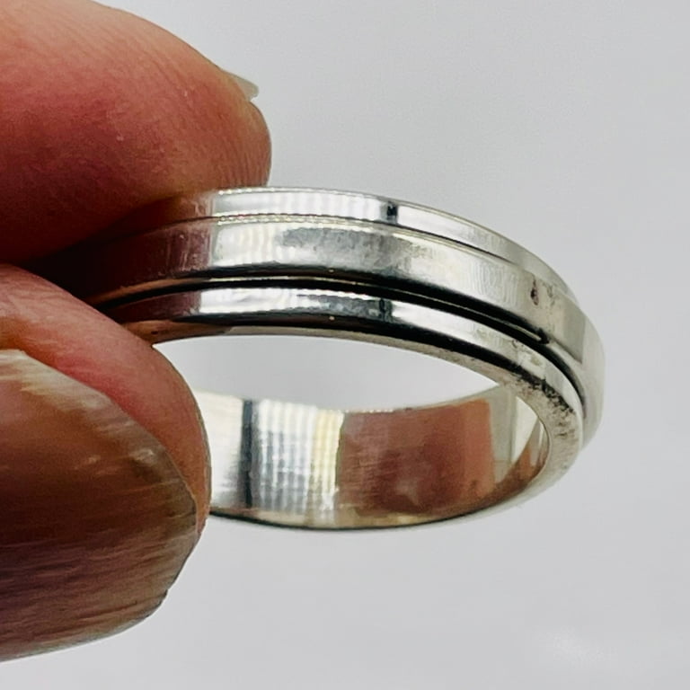 Sterling Silver Double Band Spin Ring Sterling Silver Double Band Spin Ring