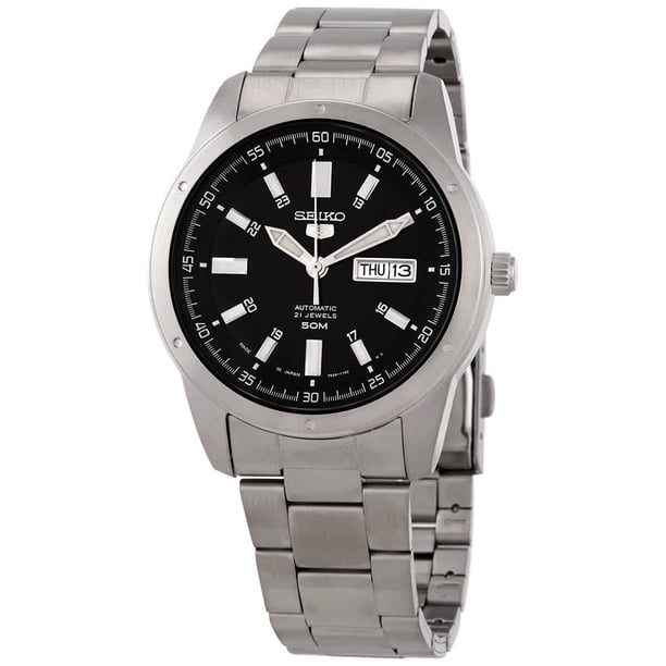 seiko 5 automatic black