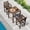 Brown, variant on Domi Outdoor Living HDPE Adirondack Bar Set, 3-Piece Outdoor Patio Furniture Set with 2 Bar Chairs & Table, All-Weather HDPE for Backyard, Balcony, Poolside, Black