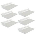 thumbnail image 3 of Shisuyan 6pcs Slatwall Shelves Clear Slatwall Shelf Plastic Shelves Shoe Hanging Slatwall Rack for Wall, 3 of 8