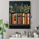 thumbnail image 4 of Qisvanset 12x16 Inch 2D Flat Framed Canvas Art, Peeking Baby Bear Watercolor Woodland Kid Nursery Home Wall Art, 4 of 5