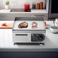 thumbnail image 2 of Wechef 1800W 14" Electric Countertop Griddle Flat Top Commercial Restaurant BBQ Grill, 2 of 9