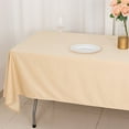 thumbnail image 3 of BalsaCircle 60x102 in Beige Scuba Polyester Rectangle Tablecloth Wedding Party Events Decorations Supplies, 3 of 8