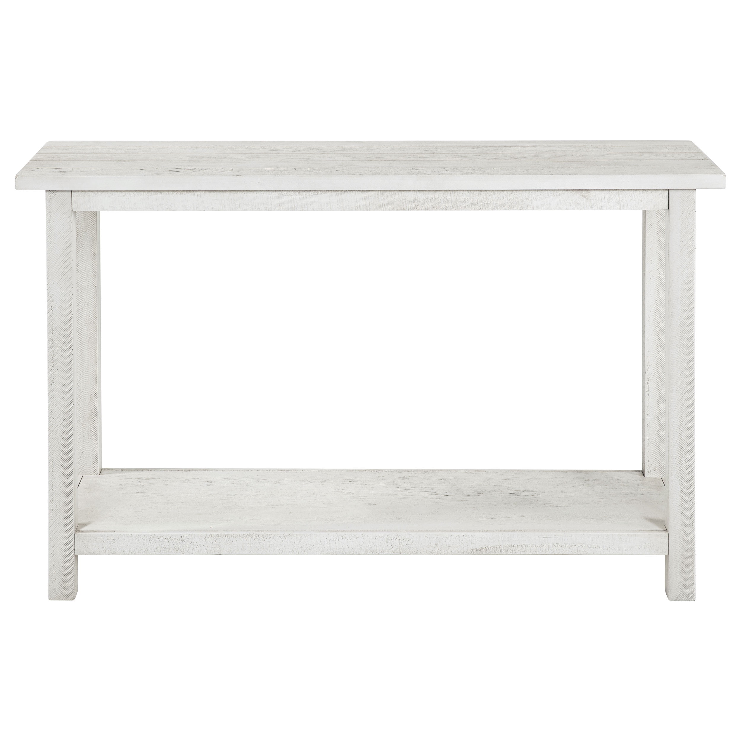 Payne Wood Entryway Sofa Console Table Distressed White
