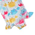 thumbnail image 3 of Baby Girls One Piece Swimsuit Ruffle Sleeveless Backless Bikini Swimwear Bathing Suit 0-3Y MHX, 3 of 5