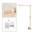 thumbnail image 3 of sunnimixmylove cama de madera campana soporte adornos decoración para el hogar cuna infantil Cuadrado, 3 of 9
