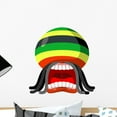 thumbnail image 1 of Rastaman Screaming Reggae Music Wall Decal Wallmonkeys Peel and Stick Graphic (18 in H x 18 in W) WM502535, 1 of 4