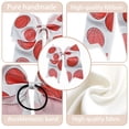 thumbnail image 3 of JoyBowie 4 pack 8 inch basketball cheer hair bows, glitter print grosgrain ribbon ponytail holders, 3 of 10