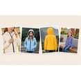 thumbnail image 6 of Acaics Kids Boys Girls Solid Color With Pockets Drawstring Long Sleeves Waterproof Zipper Hooded Jacket Coat, 6 of 16