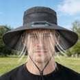thumbnail image 1 of Ventilador, Ventilador de techo, Ventilador de escritorio, Ventilador portátil Sombrero de pescador de verano con carga USB solar - Sombrero de ventilador para hombre Ventilador de carga de viento fue, 1 of 9