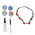 thumbnail image 2 of Lentejuelas Con Purpurina Para El Cuerpo Y La Cara, Juego De Purpurina Para El Cabello Y El Cuerpo, Brillante, Temporal, 4 Colores, Exquisito DIY Para Fiesta De Navidad Para Niños Cergrey Temporary Glitter Sequins, 2 of 8