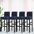 thumbnail image 1 of PiccoCasa Stretch Spandex Bar Stool Cover for Short Back Chair Dark Blue 4, 1 of 8
