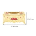 thumbnail image 4 of Shisuyan Top-Grade Napkin Holder European Style Napkin Case Rose Patterned Tissue Box, 4 of 9