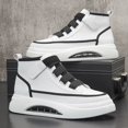 thumbnail image 2 of Zapatos altos para hombre 2025 primavera otoño marca zapatillas informales blancas plataforma de diseñador de lujo botines para hombre zapatos para hombre, 2 of 5