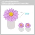 Masteelf 24pcs Daisy Flower Silicone Toe Separators Toes Dividers