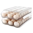 thumbnail image 1 of Soporte para huevos MesRosa para nevera con capacidad para 36 huevos con tapa, 1 of 7