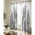 thumbnail image 5 of Black Grey Vintage Sheer Curtains 84 Inch Length 2 Panels Set for Living Room/Bedroom, Retro Abstract Art Kitchen Curtains with Grommet Semi-Sheer Curtains Drapes Voile Window Treatments 52"x84"x2, 5 of 7