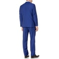 thumbnail image 5 of Adam Baker Men's Modern Fit 100% Wool Two-Piece Notch Lapel Suit - Blue Plaid - 54R, 5 of 5