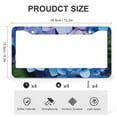 thumbnail image 3 of Blue Hydrangea Flower License Plate Frames 2 Pieces Spring Flowers License Plate Frames Cover Holders for Women Men Auto Decoration Hardware 2 Hole Aluminum License Plate Cover, 3 of 6