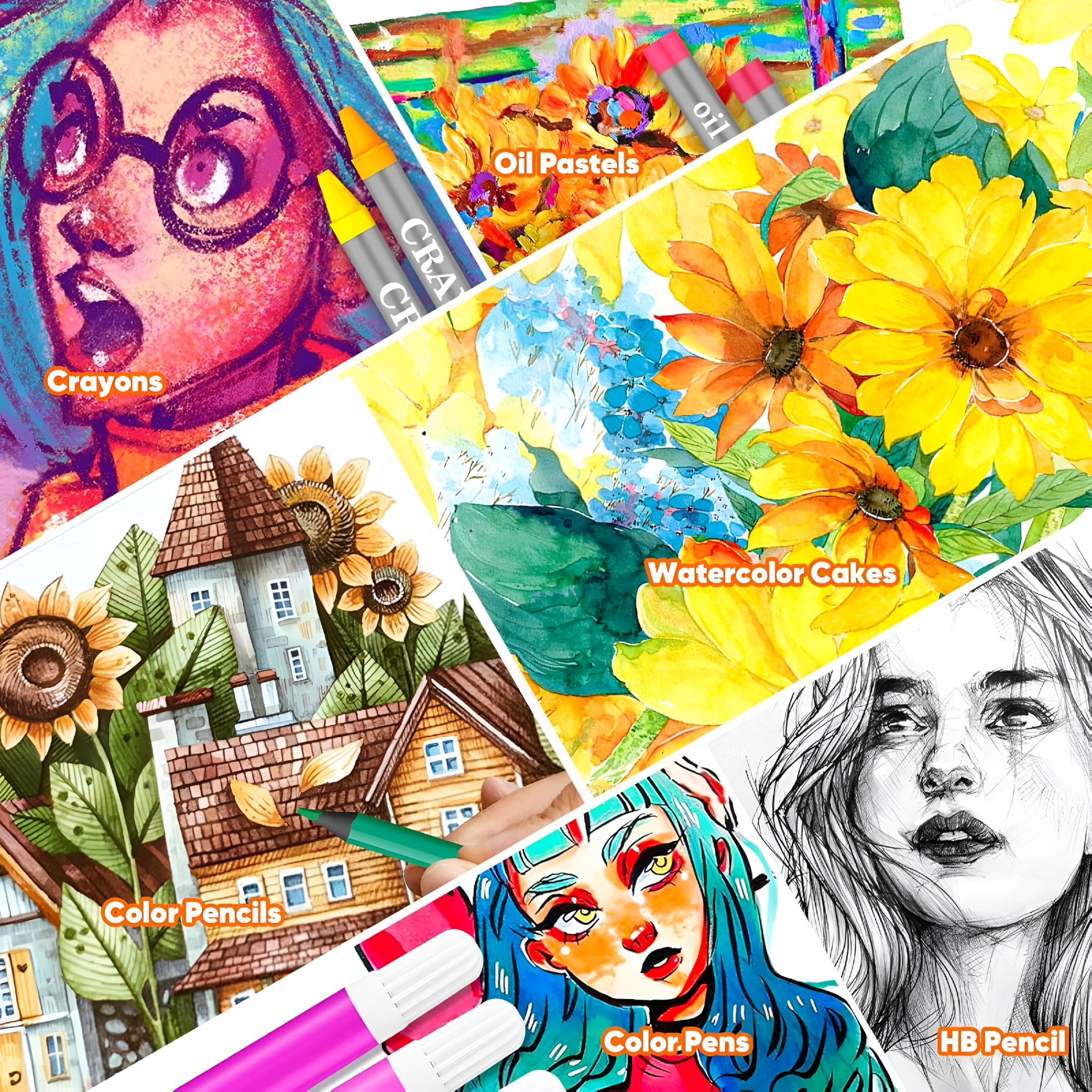 CCOCC 2026 New Art Supplies Drawing Kit 168-Pack Art Set Drawing Sets Coloring Art Kits Arts and Crafts for Kids Ages 6-8 9-12 Art Supplies for Girls Ages 8-12 Creative Gift Art Box for Kids Adults