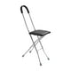 thumbnail image 4 of Taburete de caña plegable perfecl Con asiento de caña y 4 patas negro, 4 of 8