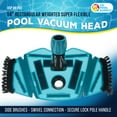 thumbnail image 2 of U.S. Pool Supply Professional 14" Rectangular Weighted Super Flexible Swimming Pool Vacuum Head with Side Brushes, Swivel Connection - Above-Ground & Inground Swimming Pools, Secure Lock Pole Handle, 2 of 5