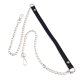thumbnail image 1 of EeaseMX pieza de cadena de metal de PU para bolso, correa de repuesto, accesorio con hebillas para bolso de mano, bolso de hombro, color negro y plateado., 1 of 7
