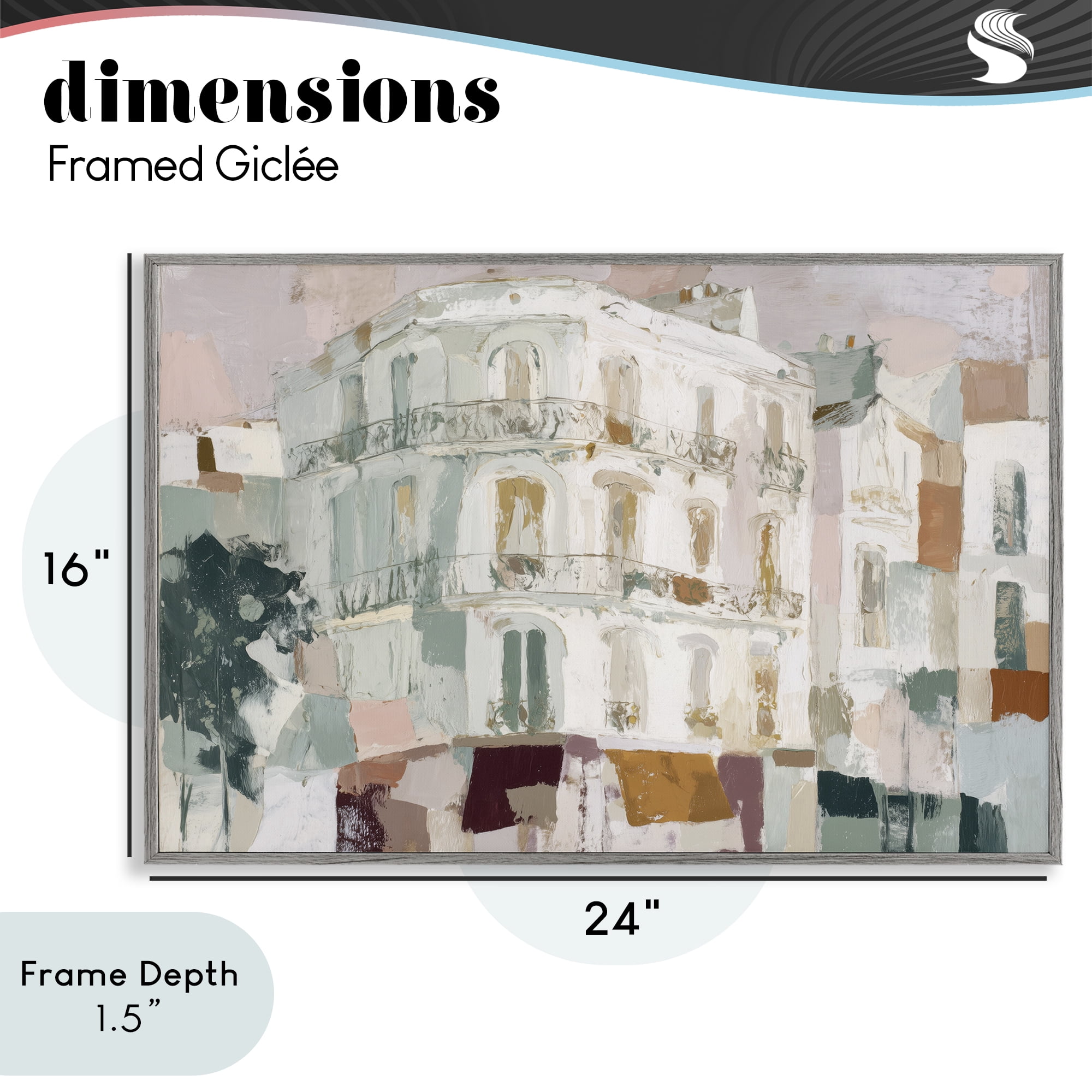 Stupell Industries Barcelona Street Corner Gray Framed Giclee Art, design by Chromatic Storm Studio