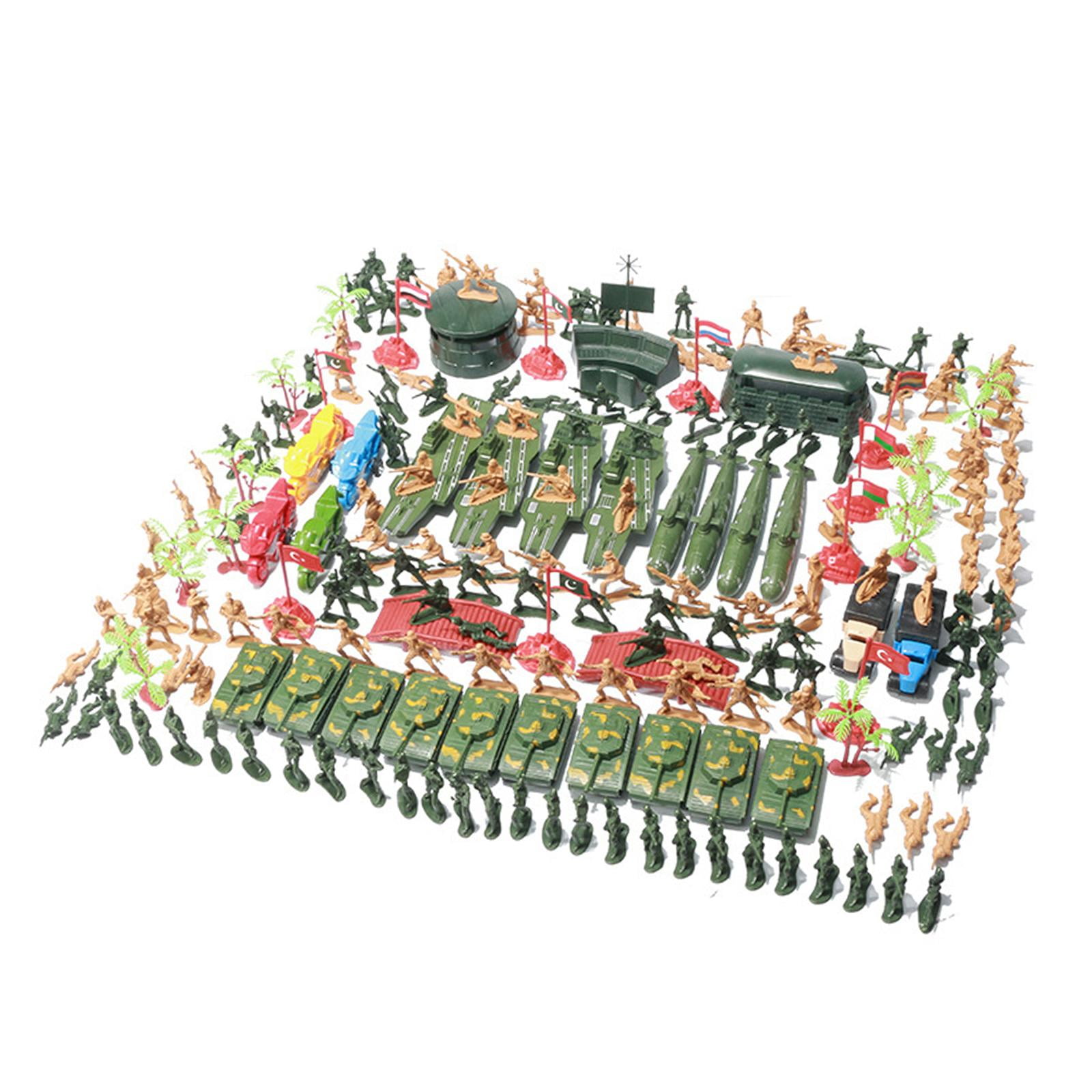 520pcs/Set Military Model Playset Toy Soldier Army Men 5cm Action Figures 