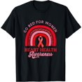 thumbnail image 1 of T-Shirt de Sensibilisation à la Santé Cardiaque pour Femmes - comme sur l'Image - S, 1 of 4