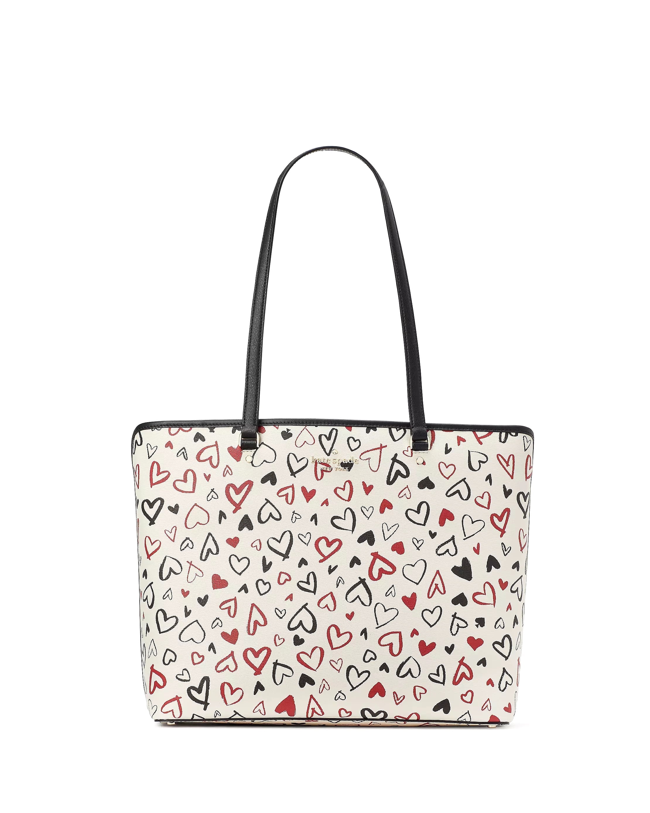 Kate Spade Jae Quilted Festive Confetti Polka Dot Large Top Zip Tote Black Walmart