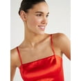 Scoop Women’s High Shine Satin Cami Top, Sizes XSXXL
