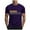 Purple, variant on Hfnxid Men's Summer Shirt Fashion Stylish Graphic T-Shirt Slim Fit Lightweight Workout Tops Casual Breathable Daily Active Tee Army Green XL
