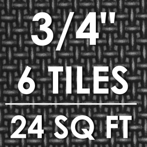 Black - 3/4-in - 24 Sq Ft - 6 Tiles