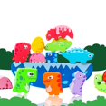 thumbnail image 4 of kusrkot Cartoon Stacking Toys Motor Skills Educational Table Game Kids Wooden Blocks, 4 of 7