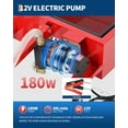 thumbnail image 2 of GARVEE 20 Gallon Low Profile Oil Drain Pan with Electric Pump,12V Oil Change Pan Metal with 8FT Hose & Folding Handle for Cars,SUVs,Trucks,Buses,RVs,Red, 2 of 7