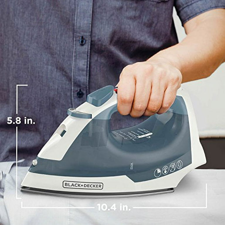 BLACK+DECKER IR40V Easy Steam Nonstick Compact Iron with Automatic