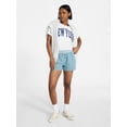 thumbnail image 2 of No Boundaries Cotton Boxer Shorts with Rollover Waist, 3'' Inseam, Women's XXS (00)-XXL (20), 2 of 5